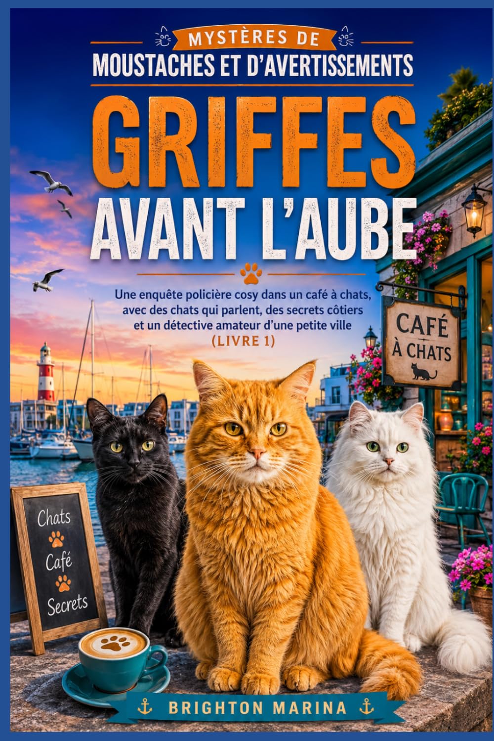 Griffes avant l'aube: Une enquête policière cosy dans un café à chats, avec des chats qui parlent, des secrets côtiers et un détective amateur d'une ... (Mystères de Moustaches et d'Avertissements)