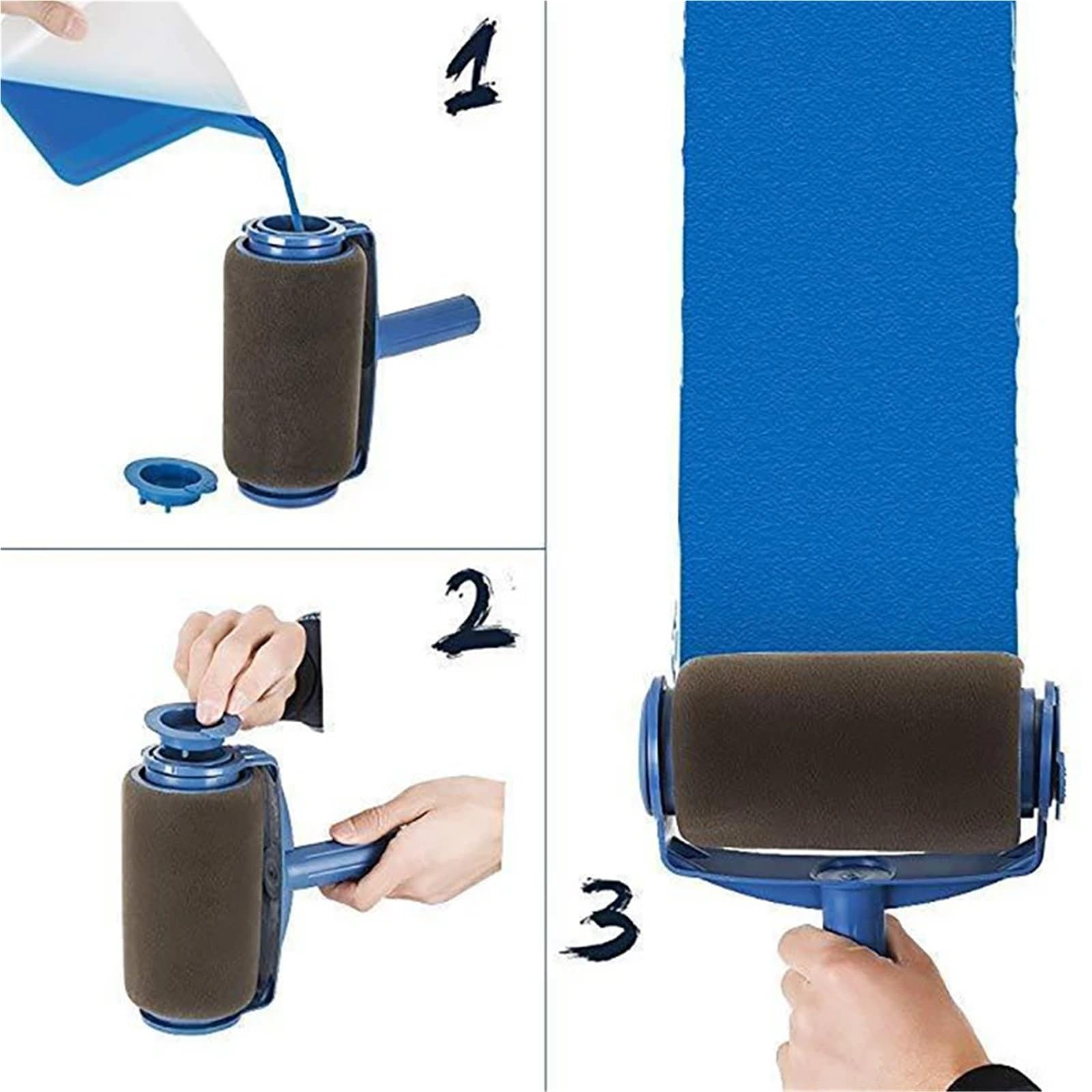 Farbroller Multifunktions-DIY-Lackierroller, Pinselgriff-Set, Werkzeug, Haushalt, Profi-Eckset(6-piece set)