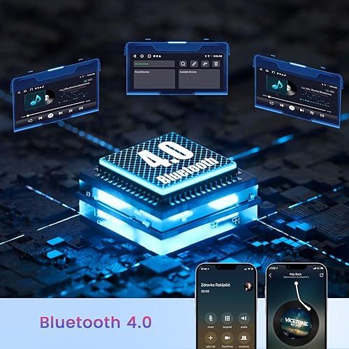 Miniatura 4 de 2+32G Roinvou Android 11 Estéreo de coche doble DIN con CarPlay inalámbrico y Android Auto, pantalla táctil de 7 pulgadas Bluetooth Radio de coche