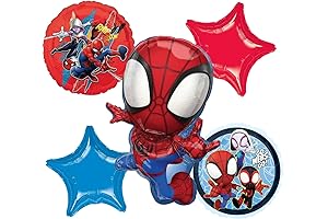 Spidey and His Amazing Friends Birthday Party Supplies Balloon Bouquet