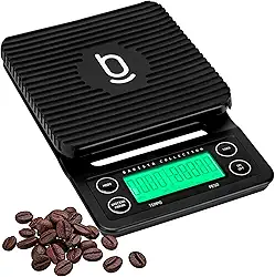 Balança Digital De Alta Precisão Para Café E Infusões Biscuitt Control Até 3kg Barista Collection