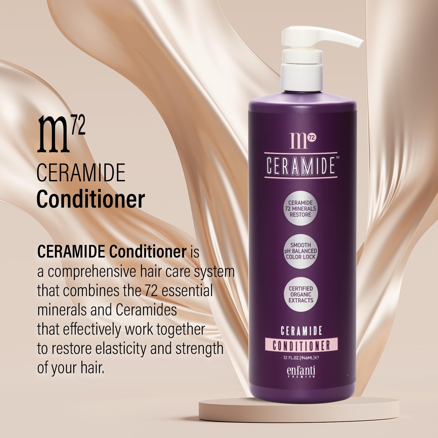 Amazon.com : Bioken M72 Ceramide Conditioner – 32 oz 72 Minerals