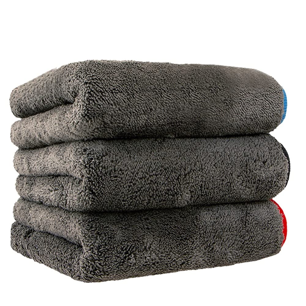 Toalla de Lavado de Autos 1200GSM Toalla de Microfibra Toalla de Detalles de Autos Paño de Limpieza de la casa Herramienta de Pulido de Secado de Autos Toallas de Lavado para Cocina 40 * 40/60 cm,