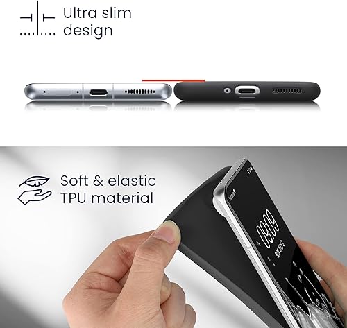 Miniatura 6 de kwmobile Funda compatible con Xiaomi 13 5G - Funda en TPU suave acabado mate con protección de cámara - Negro Mate