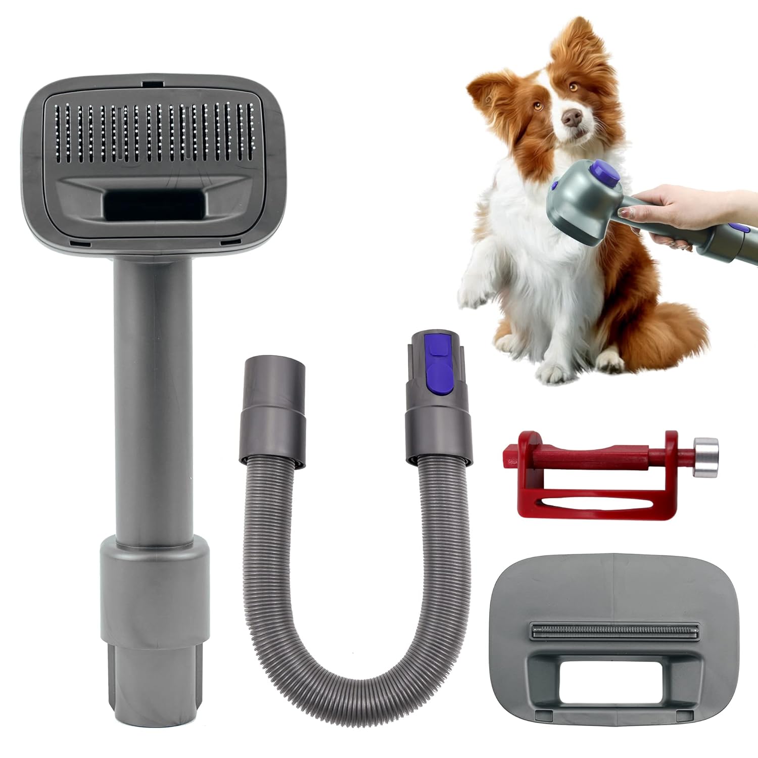 Groom Tool Kit Fit for Dyson Vacuum, Pet Dog or Cat Brush
