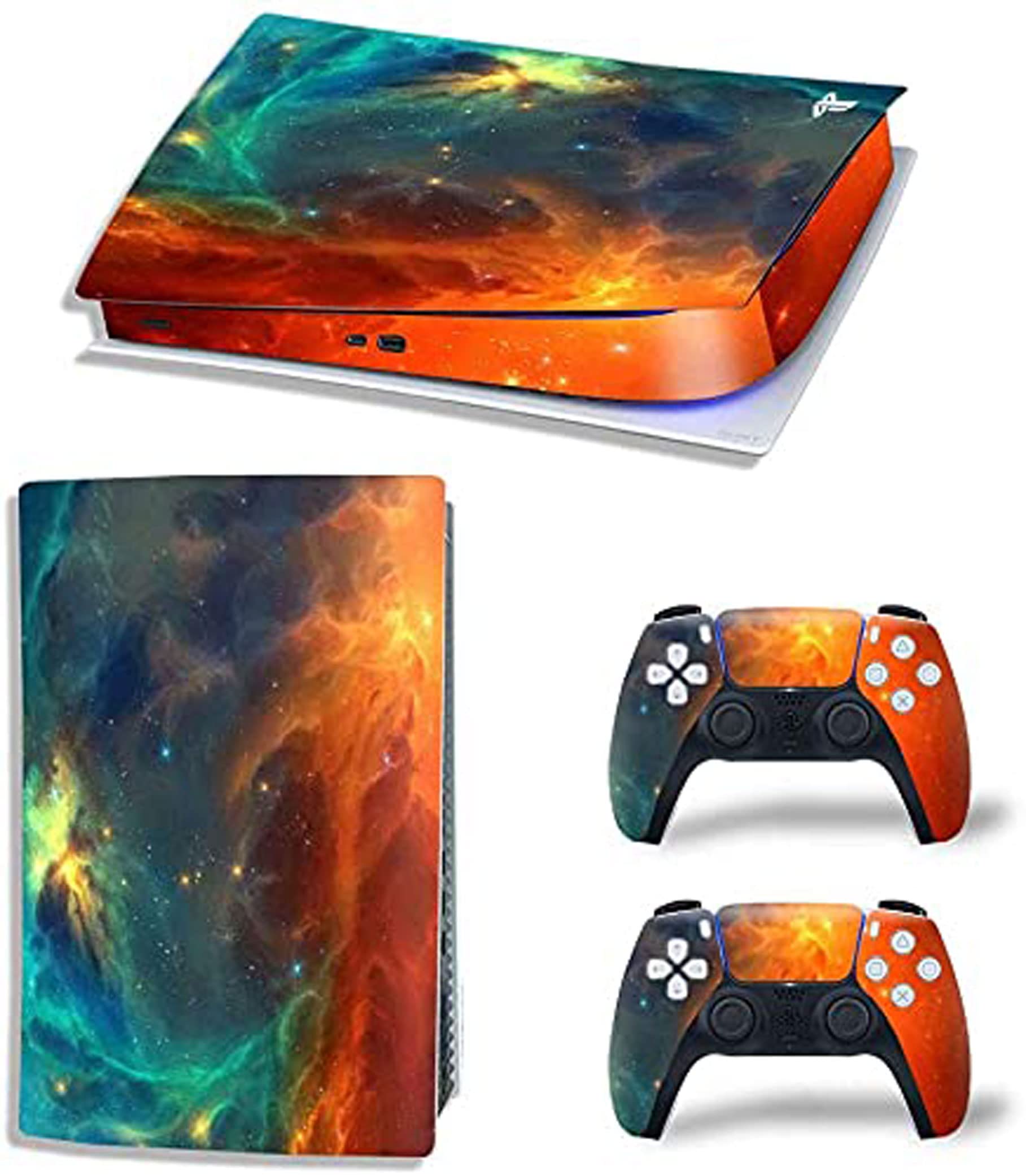 ELTON PS5 Skin Protective Wrap Cover Vinyl Sticker Decals for PlayStation 5 Disk Version Console and Two Dual Sense 5 Sticker Skins Black PS5 Skin Console and Controllerdesign231 [video game] (B08ZKWBB82) Amazon Price History, Amazon Price Tracker