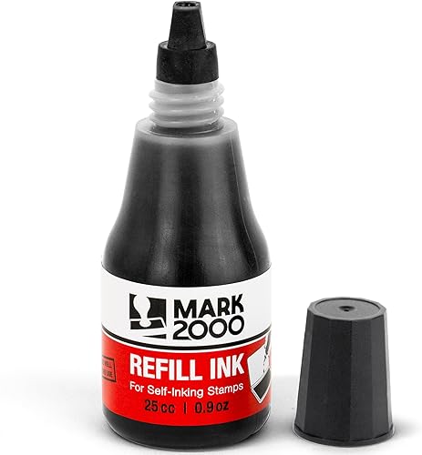 Mark 2000 Tinta de recarga autoentintada - Negro - 25cc (0.9oz)