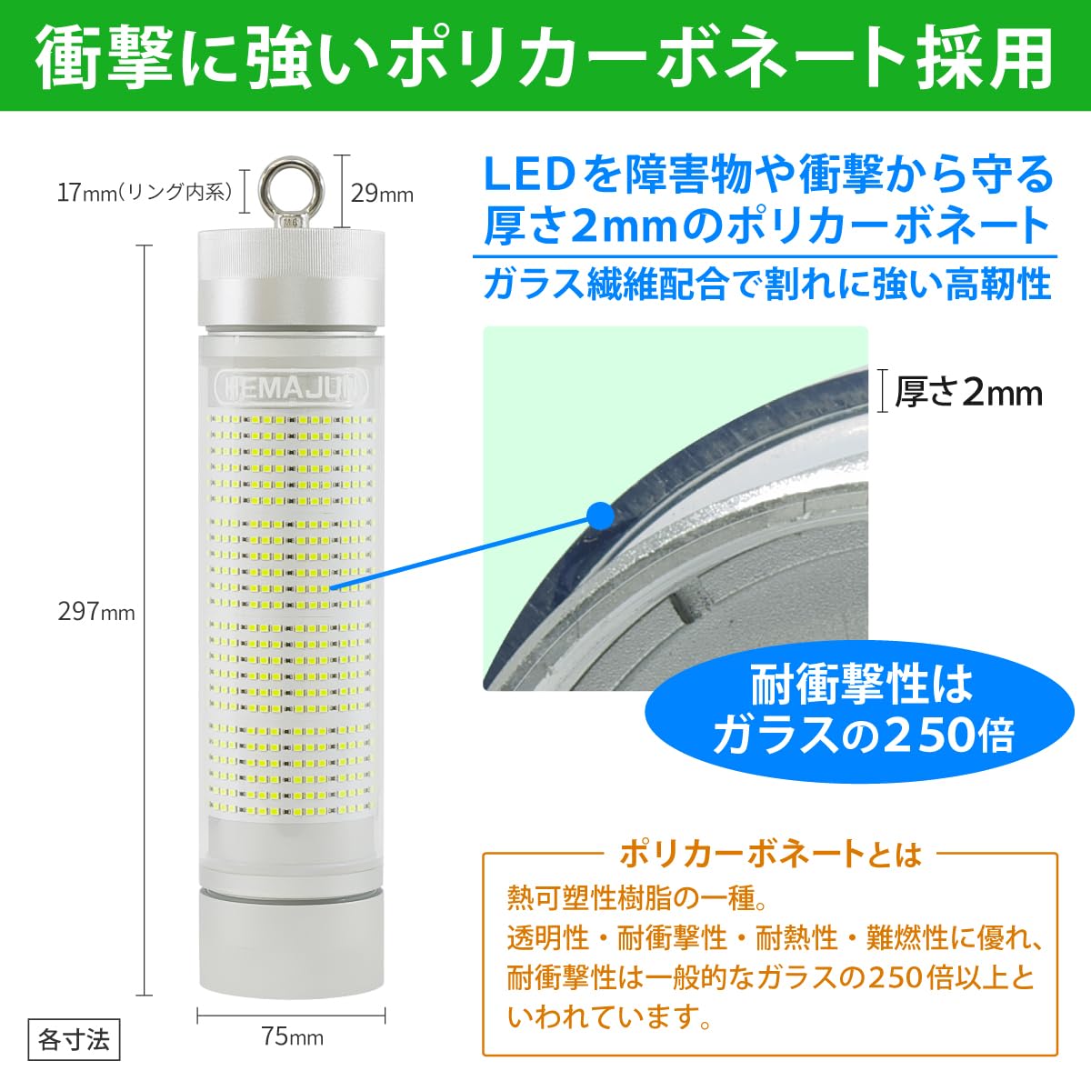 Amazon.co.jp: HEMAJUN(ヘマジュン) 集魚灯 充電式 8400ルーメン 50w 