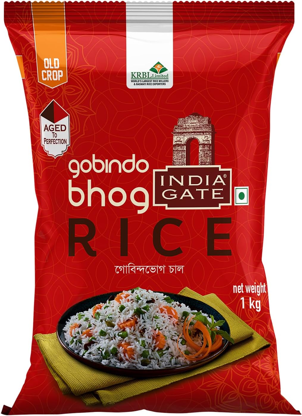 India Gate Raw and Aged gobindobhog Rice 1kg