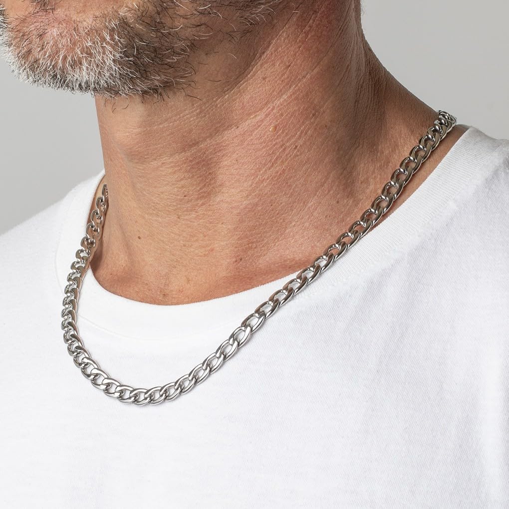 Image secondaire de LOTUS STYLE Collier modèle LS1938-1/1 de la collection Men In Black en acier pour homme, Argent sterling, Pas de gemme