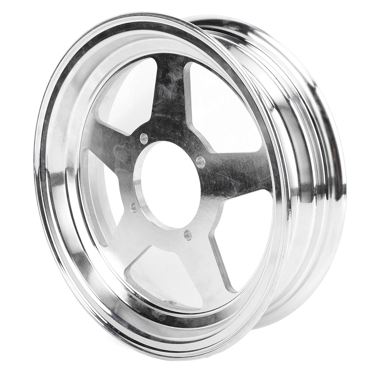 CHICIRIS Wheel Rim Hub, Aluminum Alloy Lightweight Front Rear Replacement for Monkey Z50 0 Mini Bike, with 2.00-10 2.50-10 Tires Compatibility