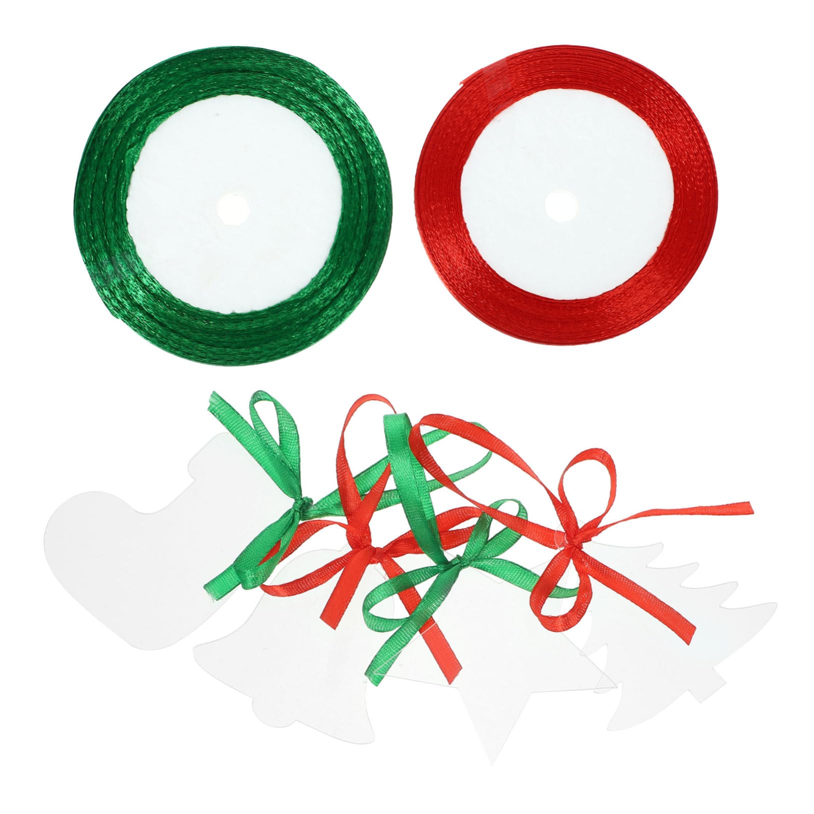 PRETYZOOM 100stücke Teiliges Transparente -weihnachtsanhänger Für Weihnachtsbaum Und Dekoration Weihnachtsdeko Für Innen Und Außenbereich Glänzende Hängende Ornamente Für