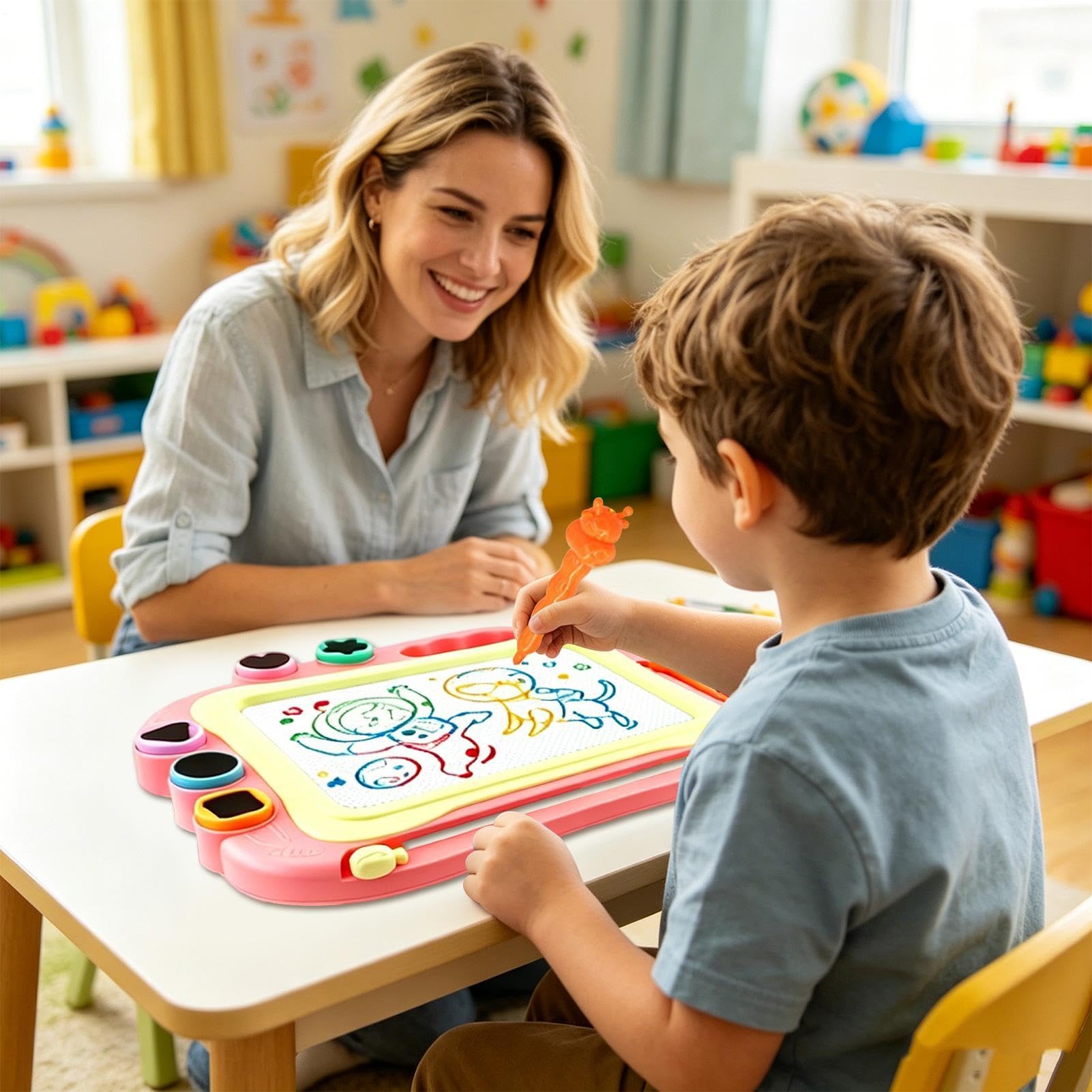 Lavagna Magnetica Da Disegno Attività Educative di Apprendimento | Giocattoli Tavola Magnetica da Disegno Per Bambini E Bambine, Feste Di Compleanno, Auto, Classe