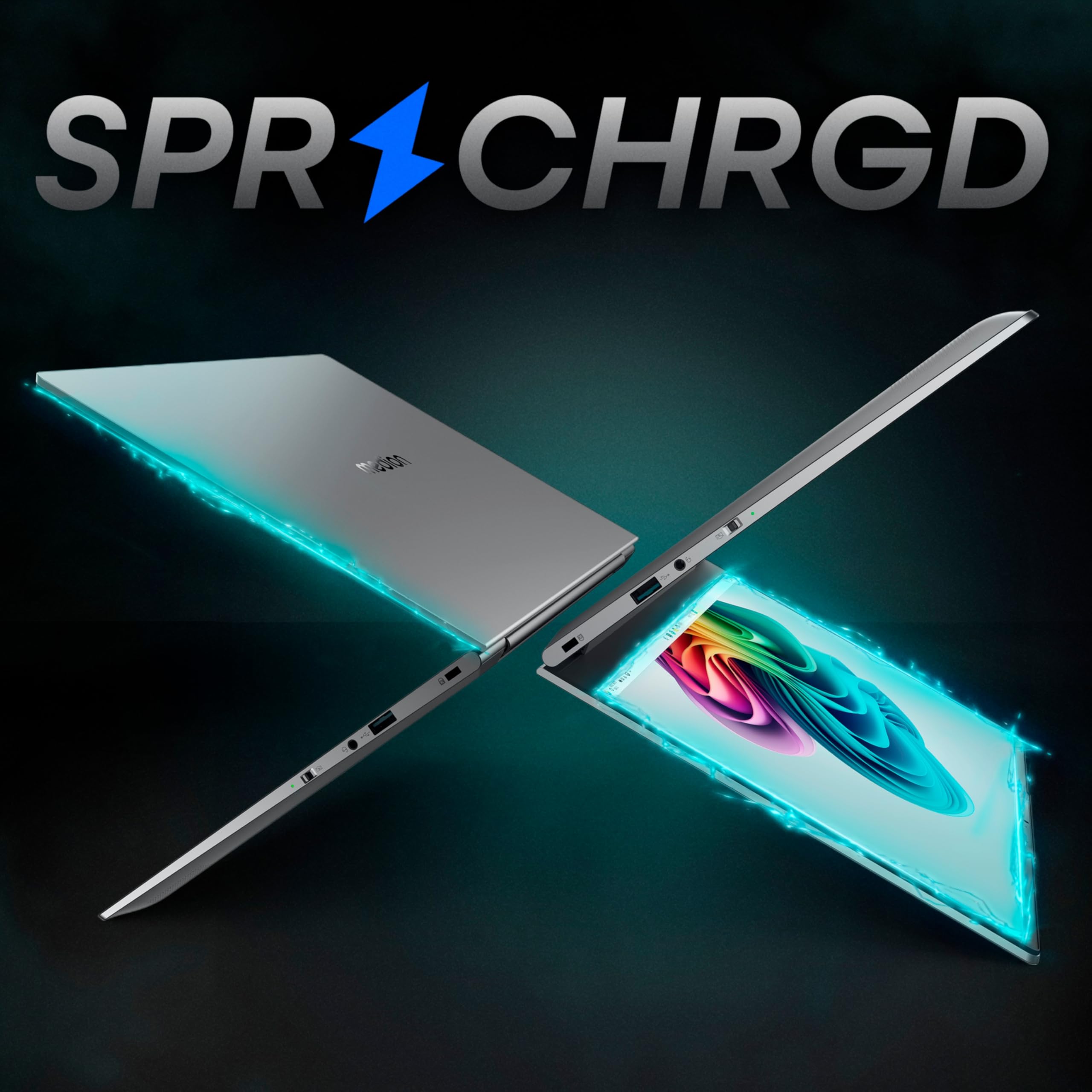 MEDION SPRCHRGD 14 S1 Elite 35,56 cm (14" Zoll 120Hz 2.8K WQXGA+) Laptop (Copilot+ PC, Qualcomm Snapdragon X Elite, 16GB DDR5 RAM, 512GB SSD, Win 11 Home)