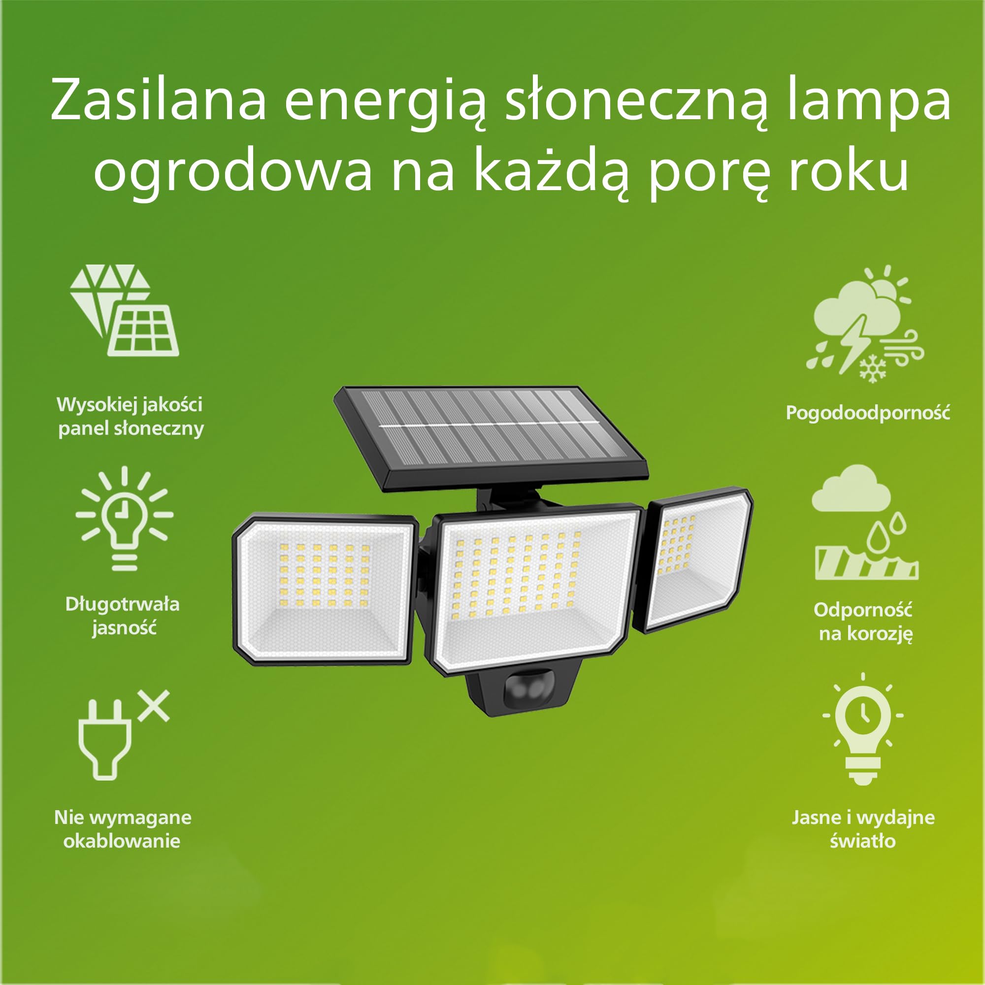 Philips Zewnętrzny Kinkiet Solarny Philips Fyce, 1.5 W, 2700 K, Czarny, Ip44 Pogodoodporność