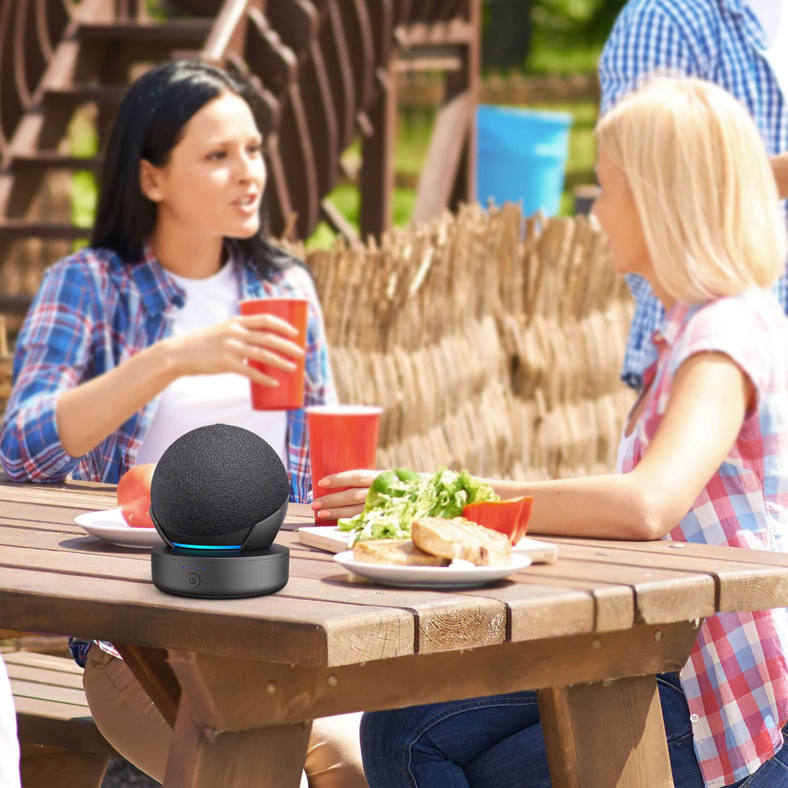 PlusAcc Dot Akku 10000mAh für Dot 5. Generation 16h Spielzeit Smartphone Schwarz