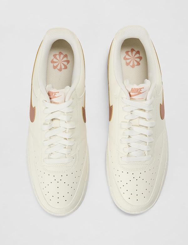Nike Women's Court Vision Low Next Nature Shoes, Sail/Metallic Red Bronze-Rose Gold, 7.5 by Nike - Used condition - Image 5