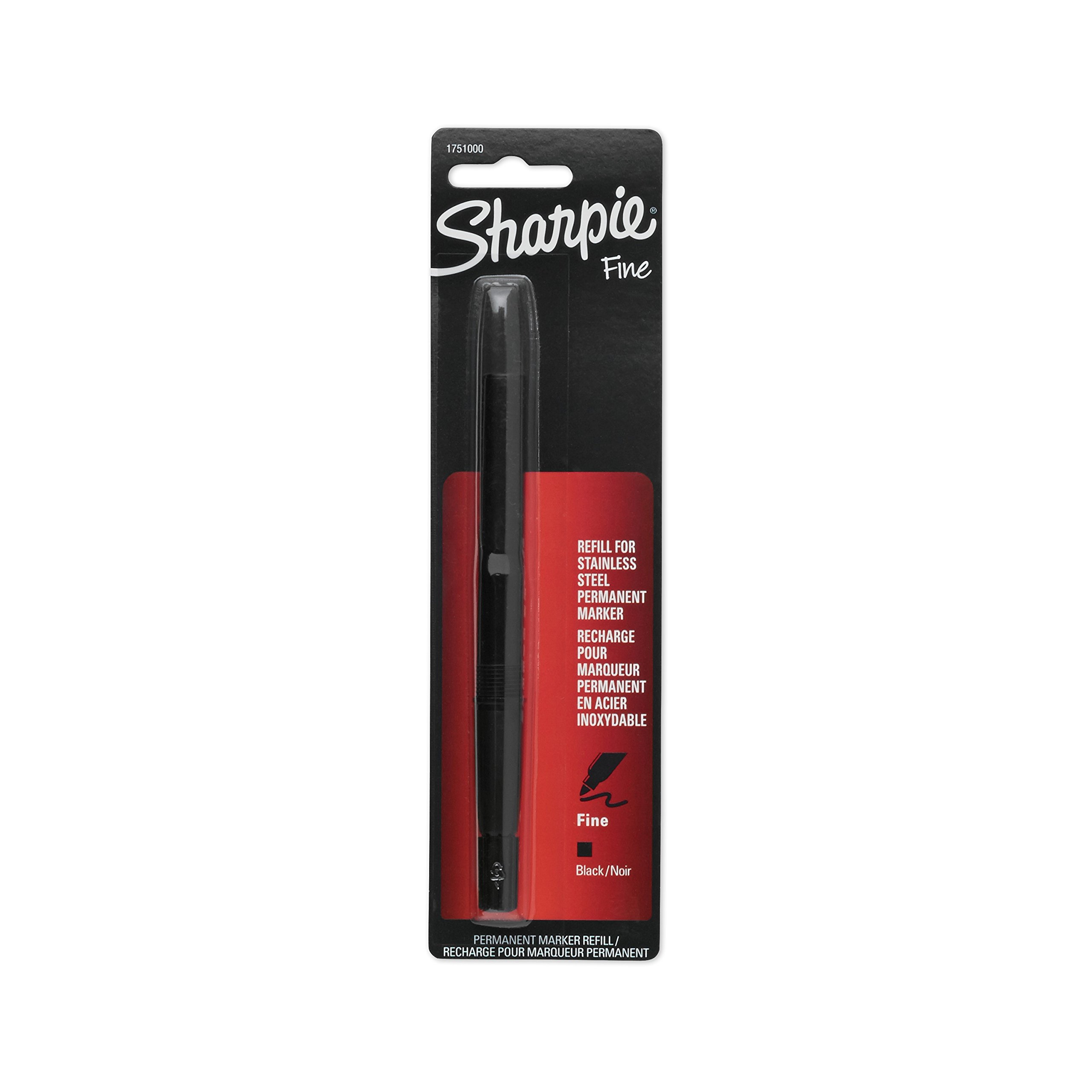 SHARPIE 1751000 Stainless Steel Fine Point Refill, Black