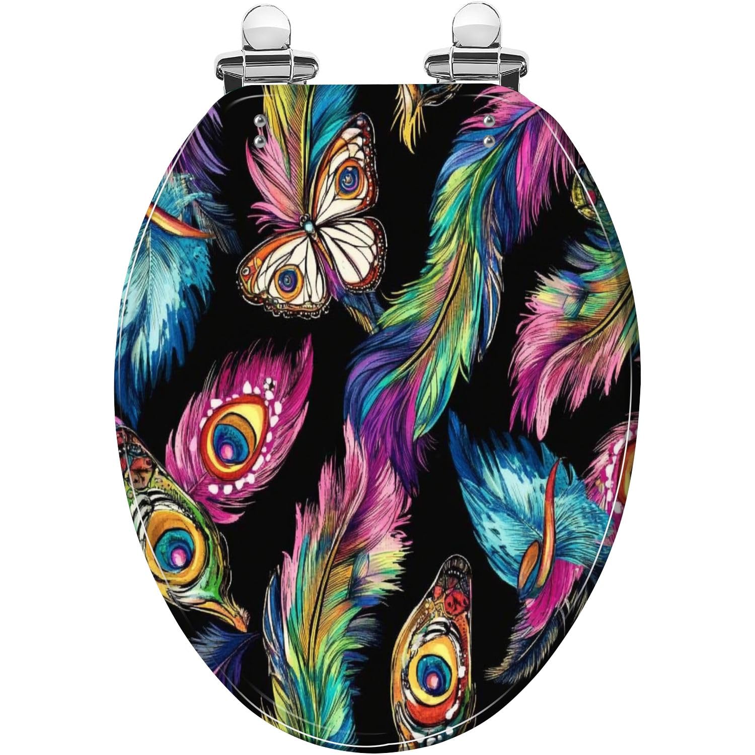 Asiento de inodoro alargado para baño