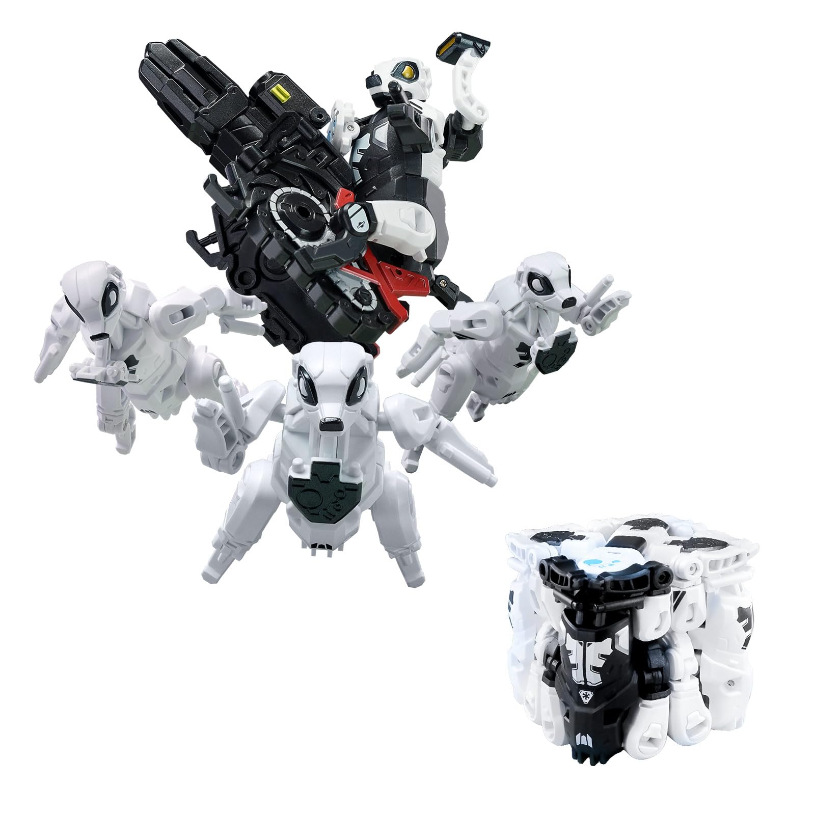 BEASTBOX BB-48GT Ghost Team Deformation Toys Action Figure, Converting Toys in Mecha and Cube, Perfect Birthday Party Gift for Teens and Adults