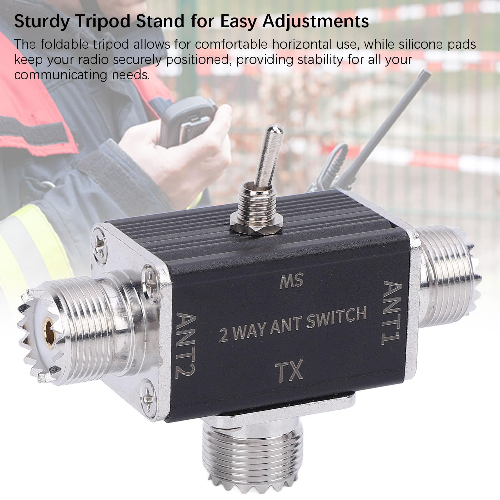 2 Way CB HAM Antenna Switch,100W SO 239 Connector Antennae Switch for 1 to 30MHz HAM CB HF VHF UHF Radio