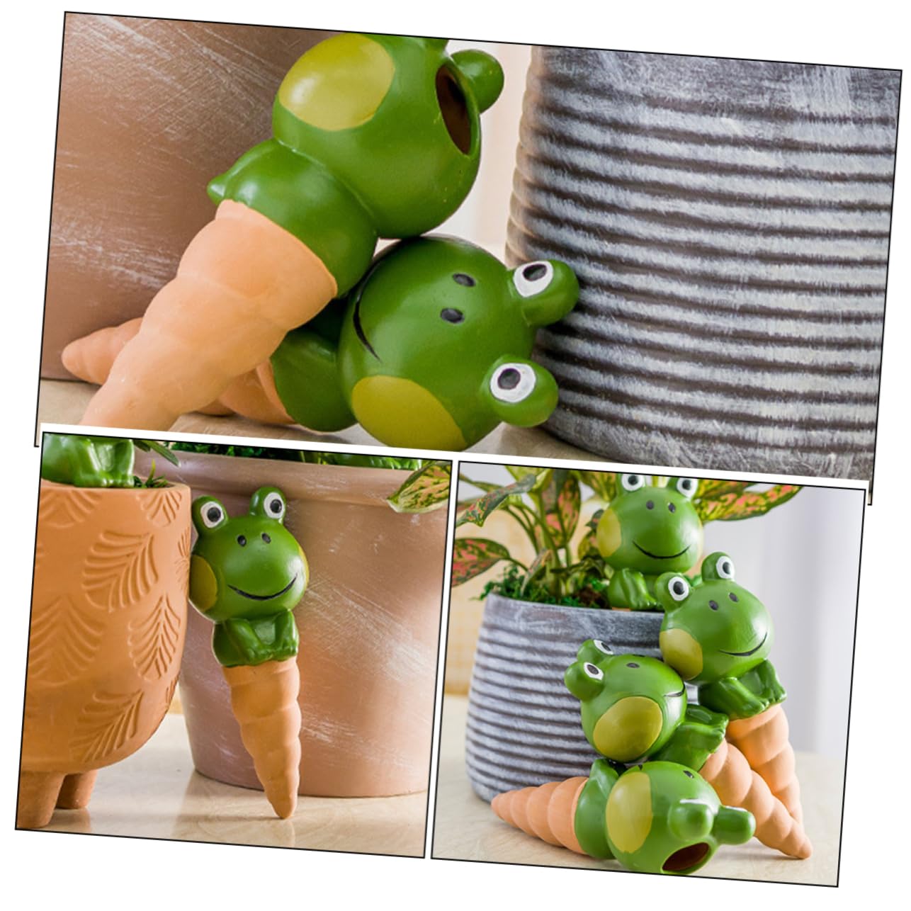 SUPVOX 4pcs Globes D'arrosage en Poterie pour Plantes Pics D'arrosage Automatiques Goutte à Goutte pour Jardin Arrosage Pratique et Auto-Irrigation
