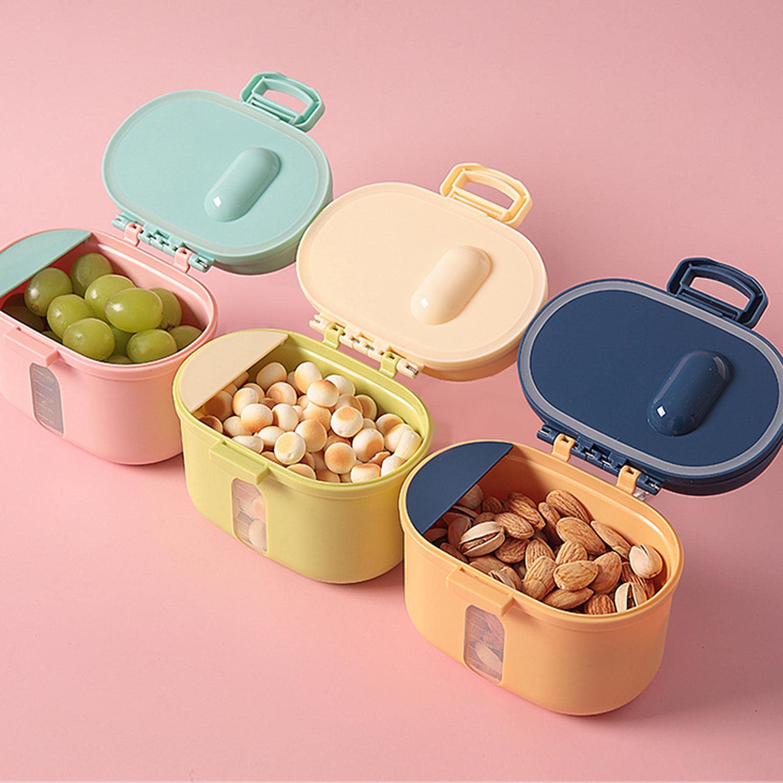 Baby Formula Dispenser Snack Storage Leak-Proof Milk Powder Box for Infant Yellow Small-image-42
