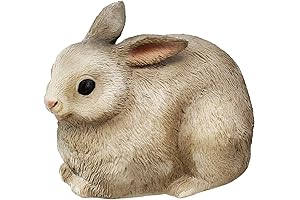 Top Brass Rabbit Key Hider Figurine: Key Hideaway Cuteness for Your Outdoors and Indoors