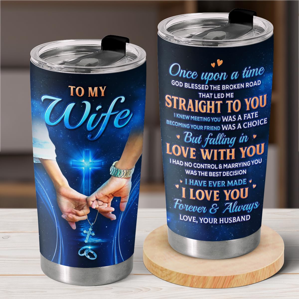 Pawfect House To My Wife Tumbler Anniversary Birthday Gifts For Wife Women 20 Oz Stainless Steel Tumbler With