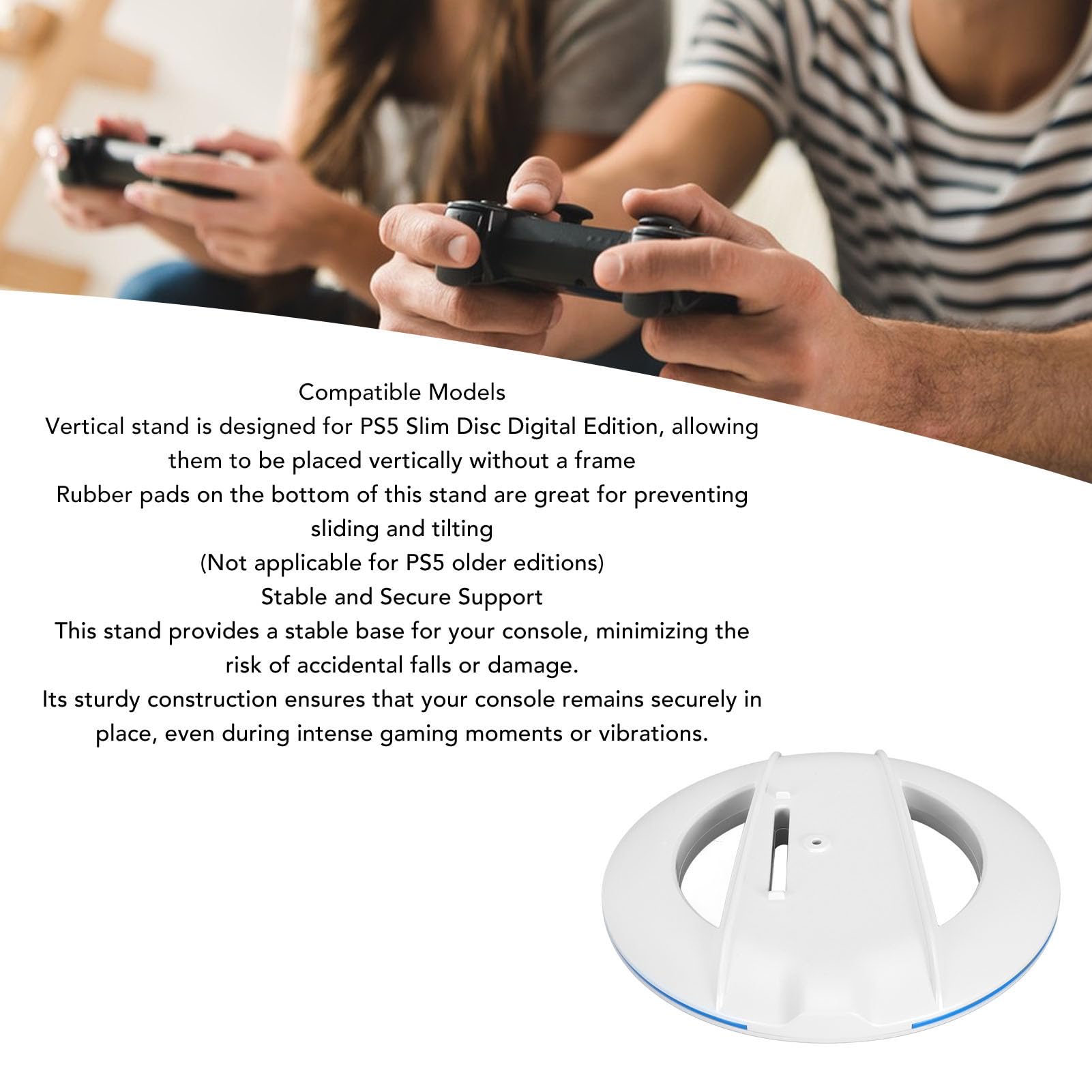 Stojak pionowy do konsoli Slim Console, zamiennik stojaka stacji chłodzącej ze śrubą, zapasowy uchwyt bazowy do Digital Edition i wersji Disc