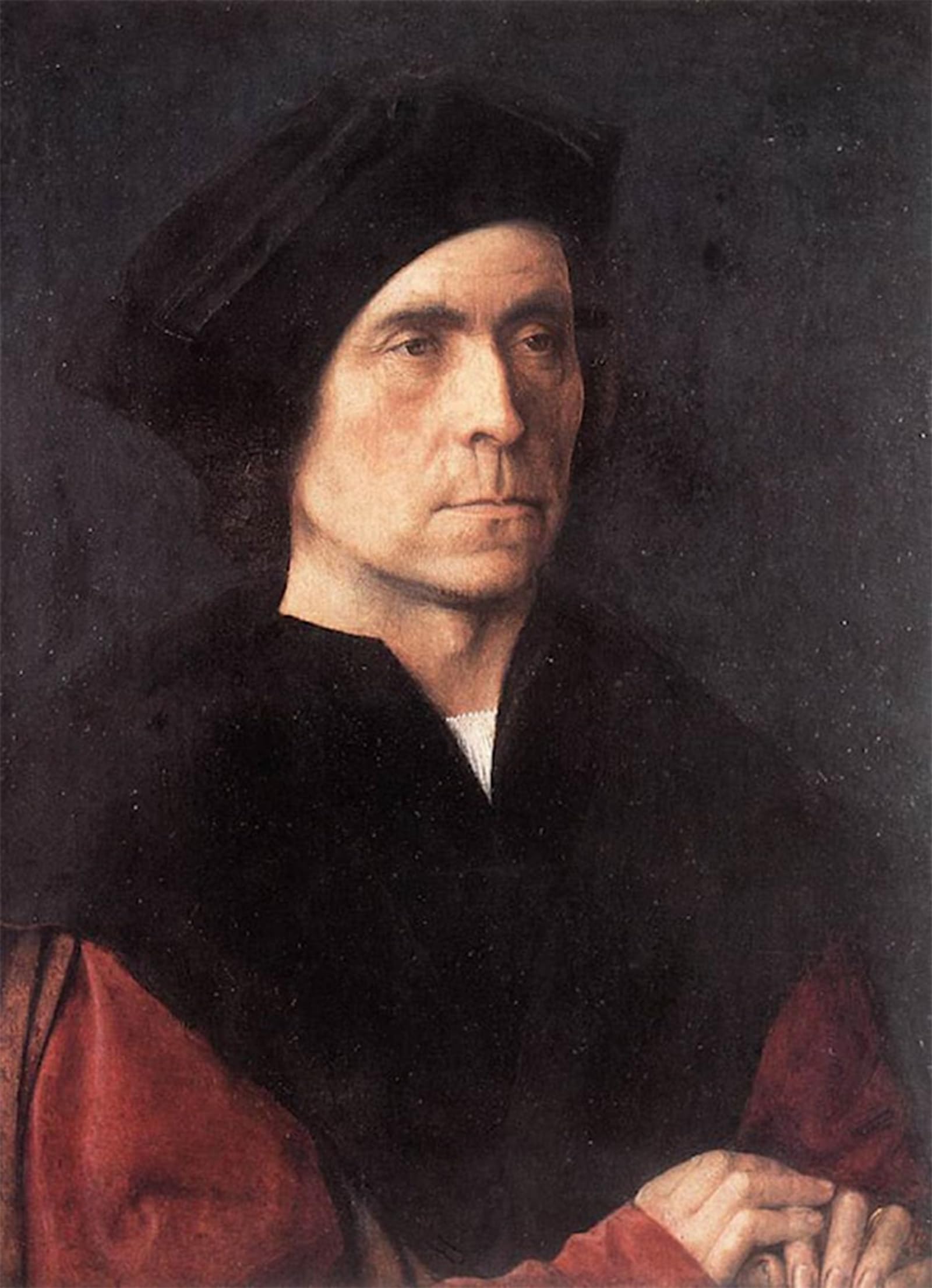 ARTXLXXBN Famous Art Print Poster Vintage Wall Art Portrait of a Man Michel Sittow Canvas Art Poster for Home Decor 60x90cm