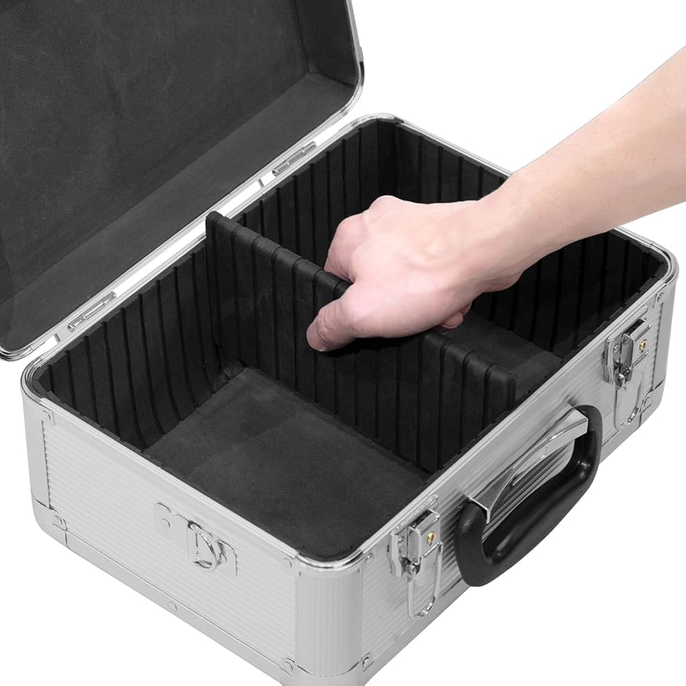 アルミニウム製収納ケース黒3個セット アルミニウム製収納ケース黒3個セット JEJアステージ (3個セット