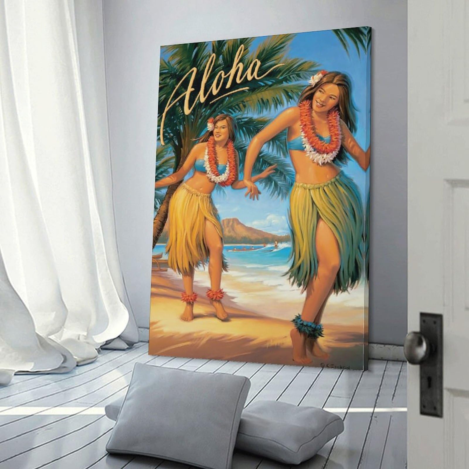 Amazon.co.jp: ハワイのフラダンサー – ビンテージスタイルハワイアン