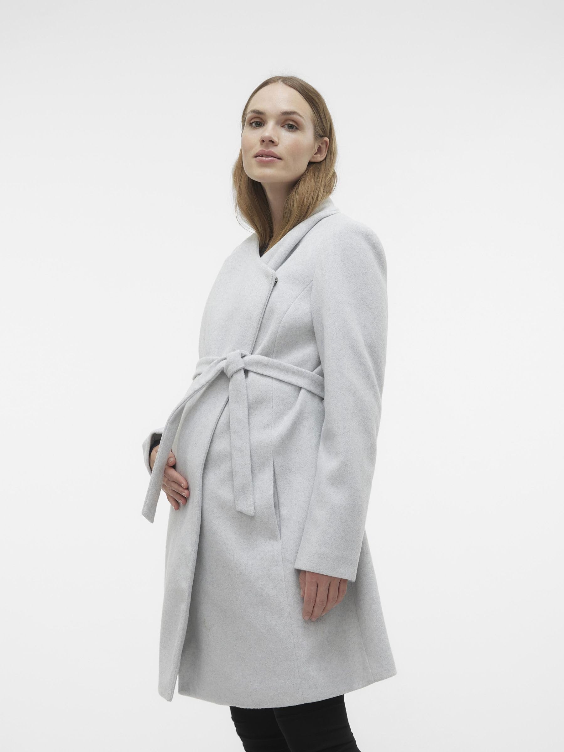 Mamma Licious Female Cappotto Premaman, Super Light Grey Melange, XL