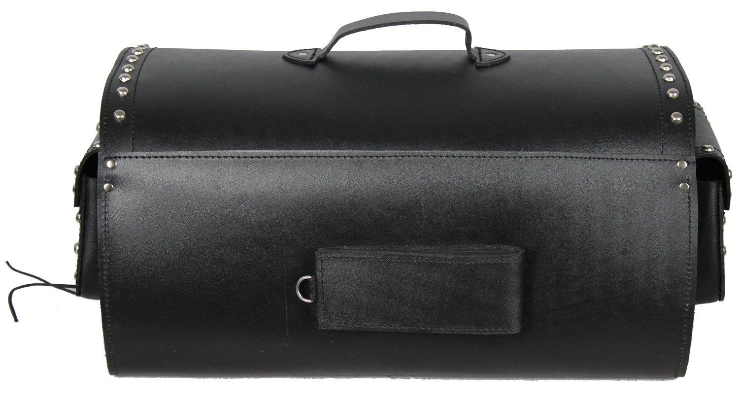 LOVO Baúl Trasero de Cuero para Cascos 64 litros
