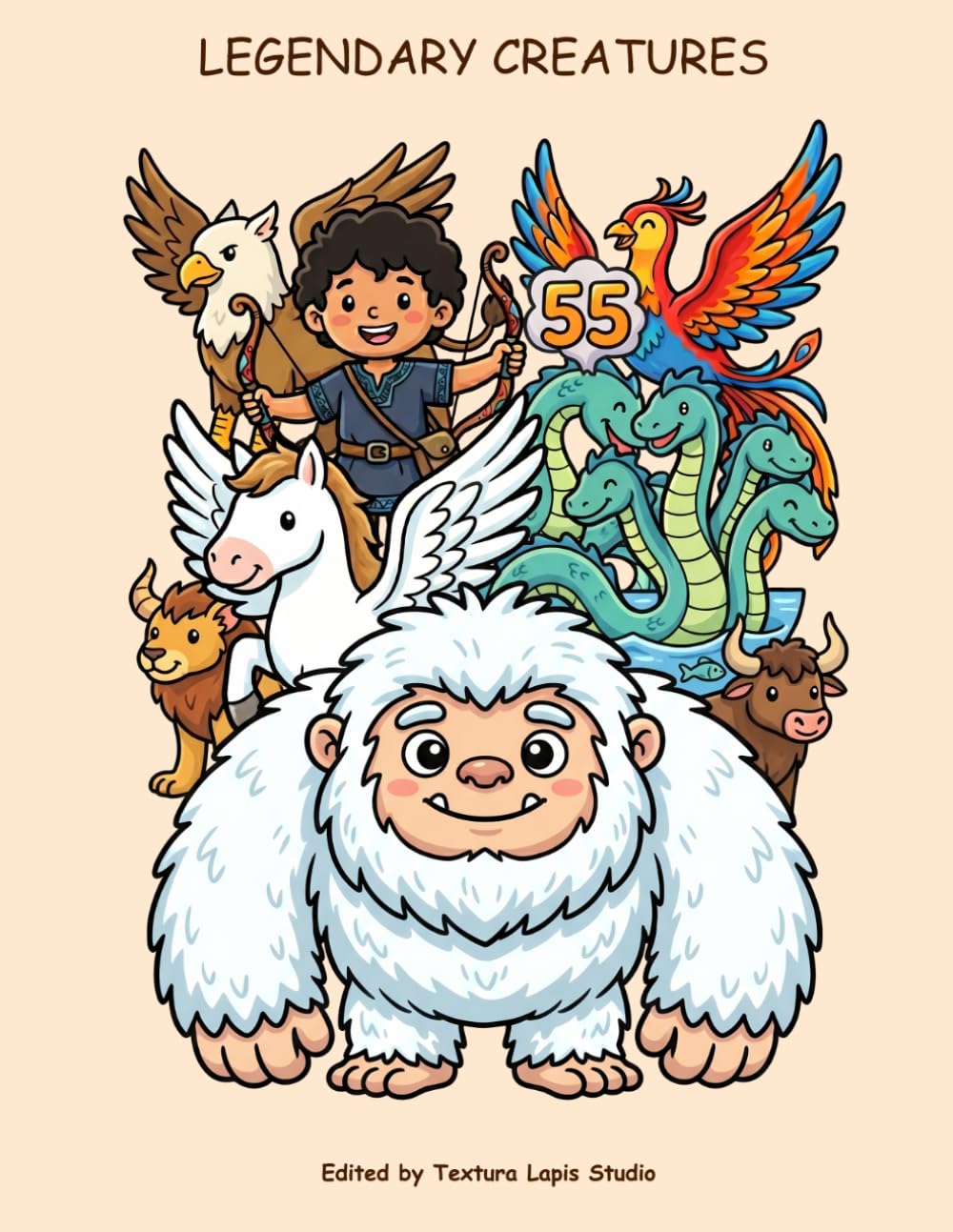 Legendary Creatures: A Journey Through Myth and Folklore - Kids coloring book (LEGENDARY CREATURES - KIDS COLORING BOOKS)