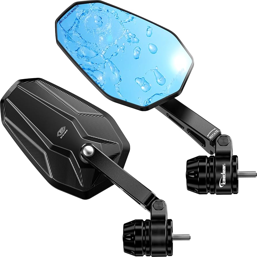 Amazon | Kaedear(カエディア) バイク ミラー バイクミラー 折りたたみ