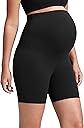 CRZ YOGA Butterluxe Maternity Biker Shorts 6" - Over The Belly Pregnancy Yoga Workout Womens Activewear Buttery Soft