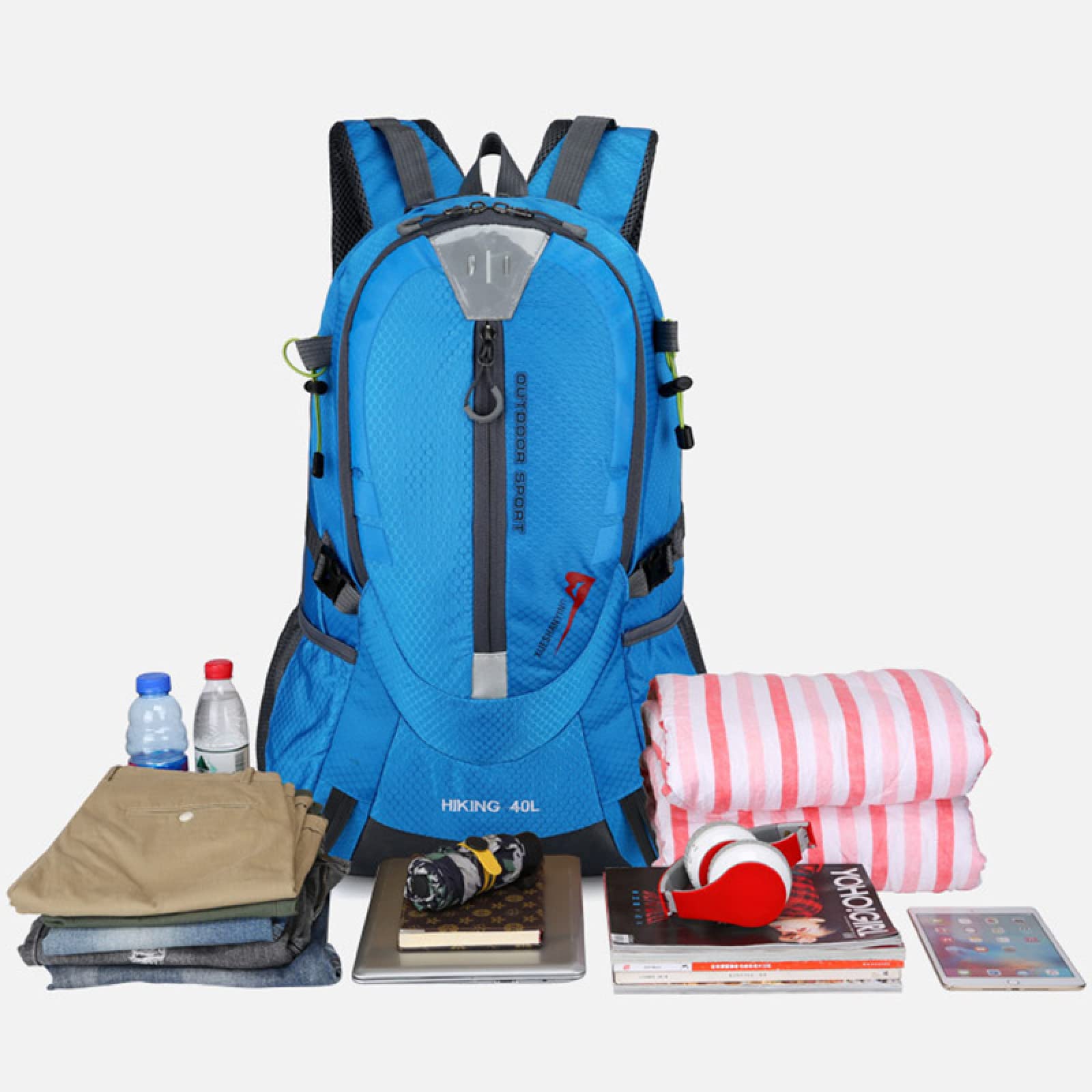 40 l wspinaczka wodoodporny plecak męski podróżny designerska torba plecak turystyczny plecak unisex outdoorowe plecaki kempingowe nylonowe torby sportowe
