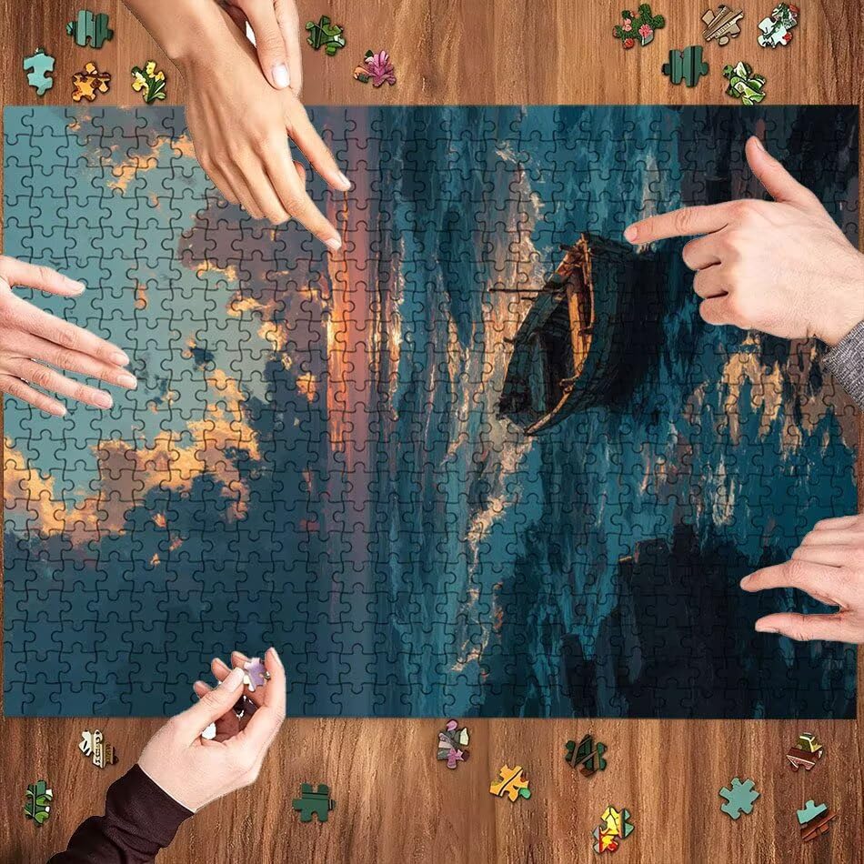 Un rompecabezas 3D desafiante playa de barcos puzzle 2000 piezas de alta precisión 2