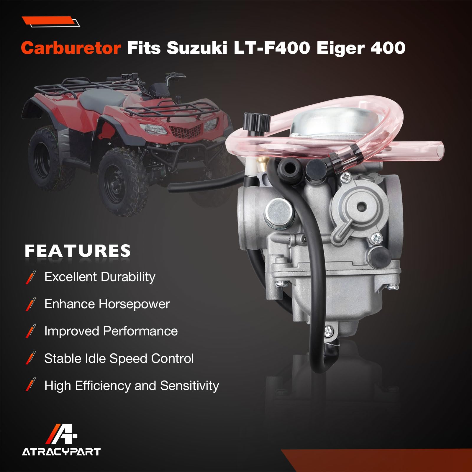 Suzuki Eiger 400 Engine Better Performance – Carburetor For 2002 2007 Suzuki Eiger 400 Lta400 Ltf400 2x4 4x4 C 835597 - Foto 10