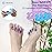SUNFATT Toe Separators for Pedicure,Toe Separators for Women,Pedicure Toe Spacers for Separating Toenails or Nails,Easy Finger and Toenail Polish Grooming,Soft Gel Toe Spacers Pedicure Kit.