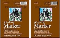 Vista 6 de Almohadilla de marcador serie 400, 11 x 14 pulgadas, encuadernada con pegamento, 24 hojas por bloc