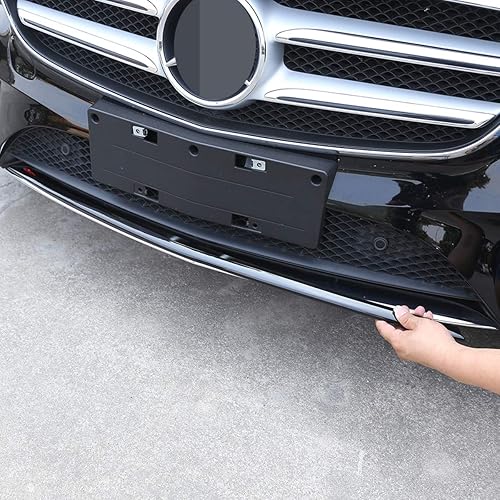 Miniatura 2 de YIWANG ABS cromo parte inferior parrilla parrilla parachoques superior cubierta ajuste para Mercedes Benz W213 Clase E 2017-2020 Accesorios de coche