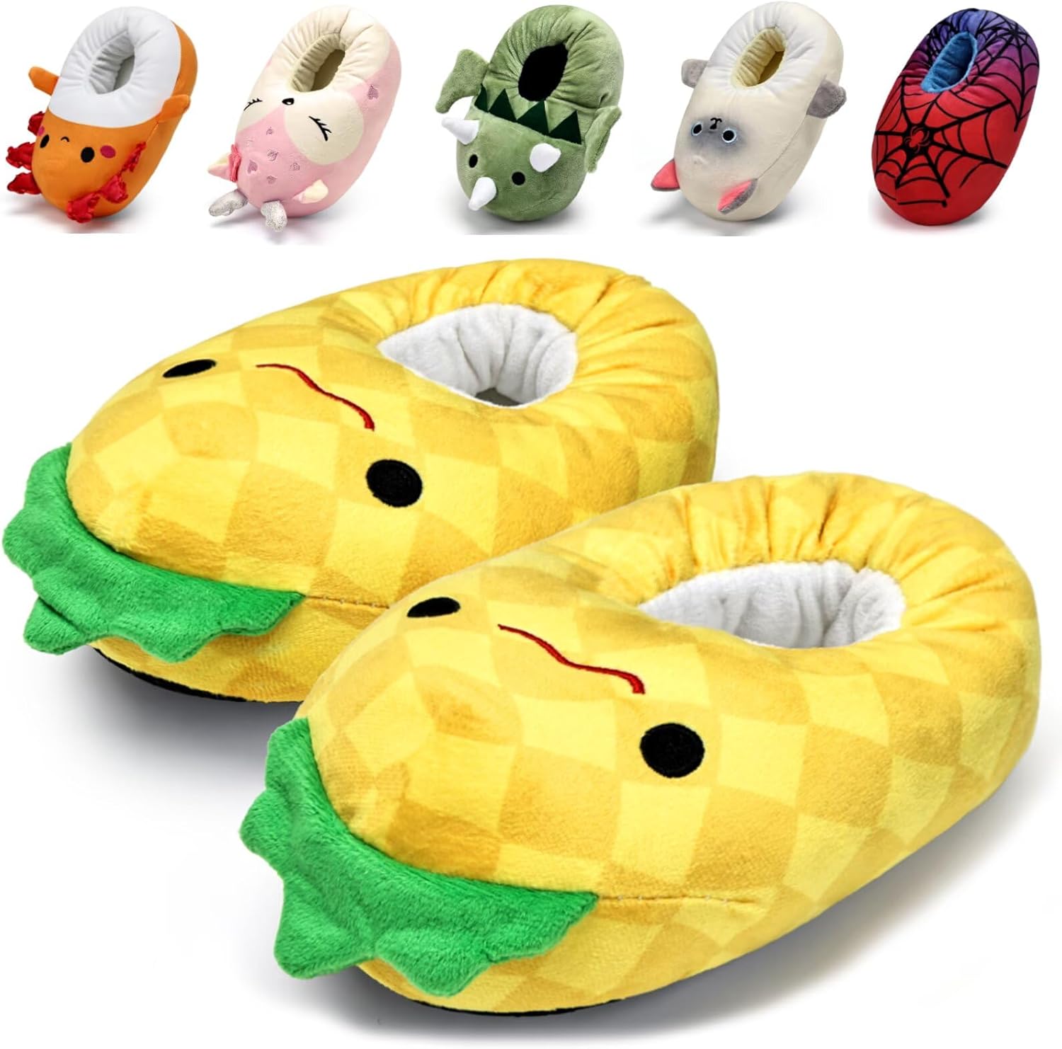 IceUnicorn Toddler Slippers Kids Cute Funny Animal House Shoes Girls Boys Christmas Plush Bedroom Indoor Slipper Washable