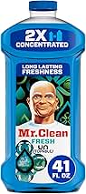 Mr. Clean All Purpose Cleaner, Floor Cleaner for Mopping Home, Bathroom, & Kitchen, Cleaning Liquid for Mop & Bucket, Cleaning Supplies, Multi-Surface Dilutable, Unstopables, 41oz