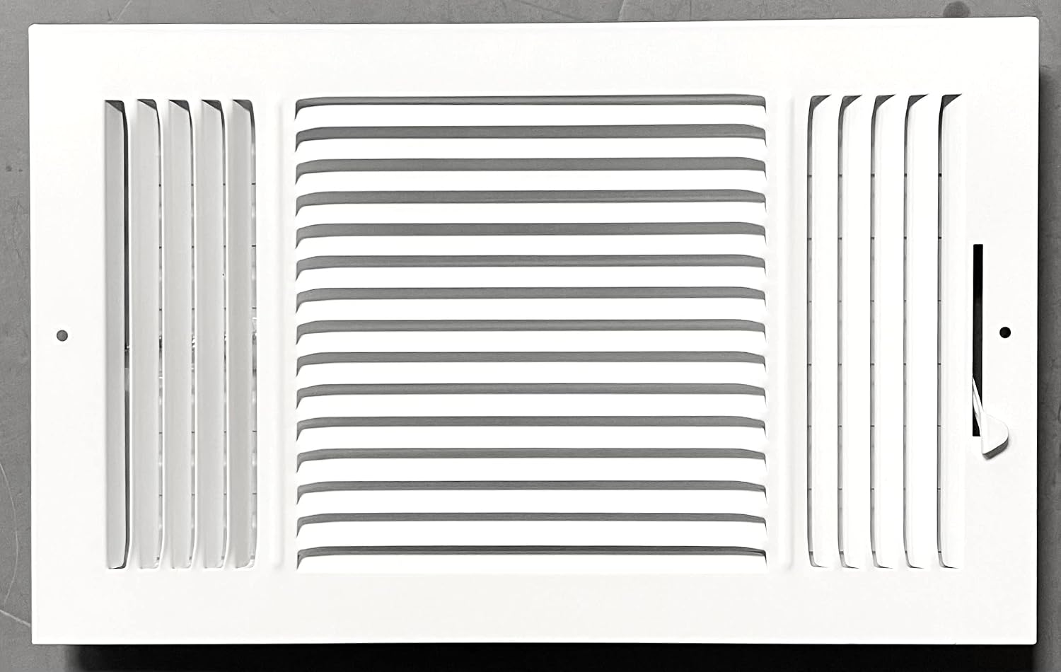 HBW 14"x 8" (Duct Opening Size) 3-Way Stamped Face Steel Ceiling