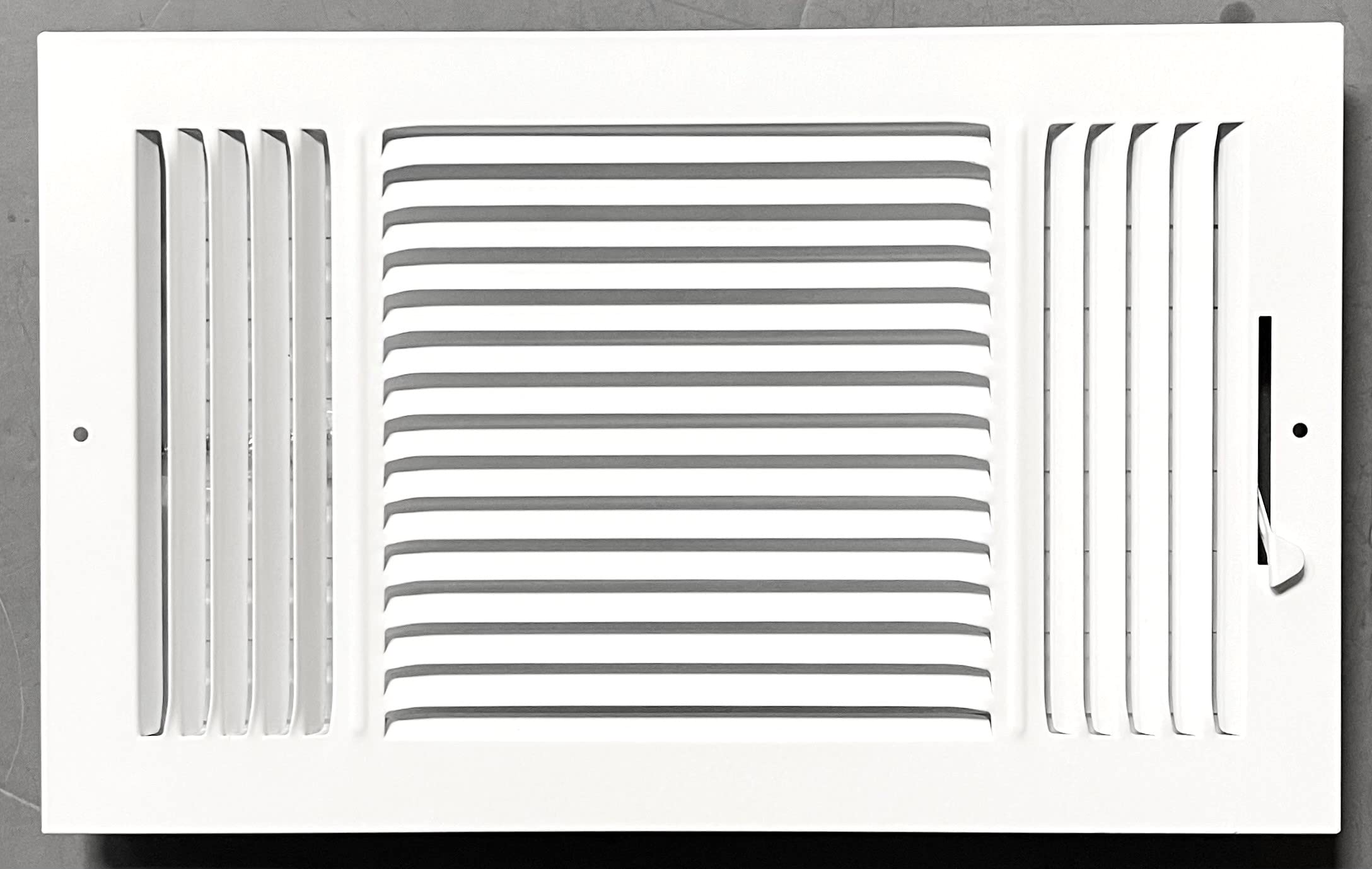 HBW 14"x 8" (Duct Opening Size) 3-Way Stamped Face Steel Ceiling/sidewall Air Supply Register - Vent Cover - Actual Outside Dimension 15.75" X 9.75"