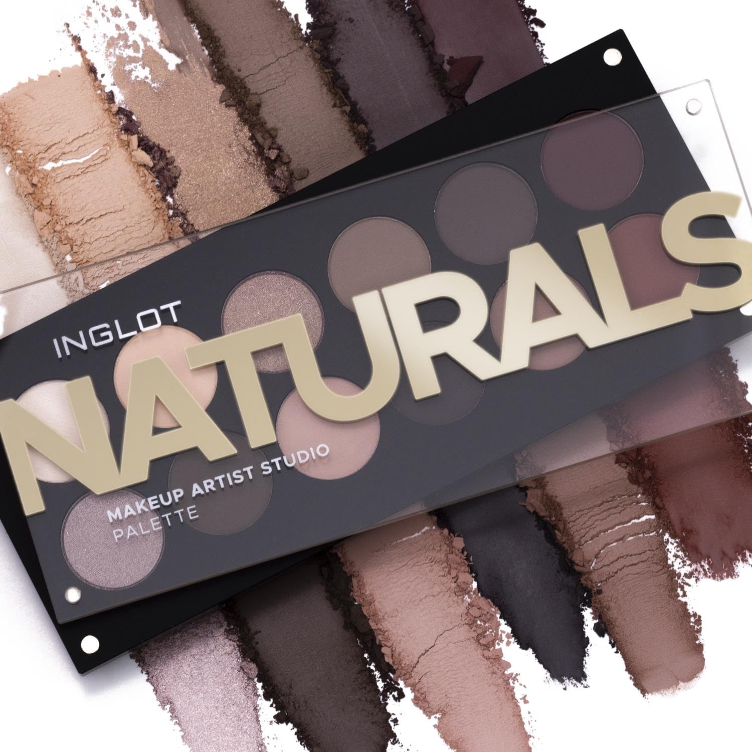 INGLOT Palette Studio per truccatori NATURALI | Palette di ombretti neutri | Ombretti altamente pigmentati Tonalità di trucco per tutti i giorni | Trucco a lunga durata |