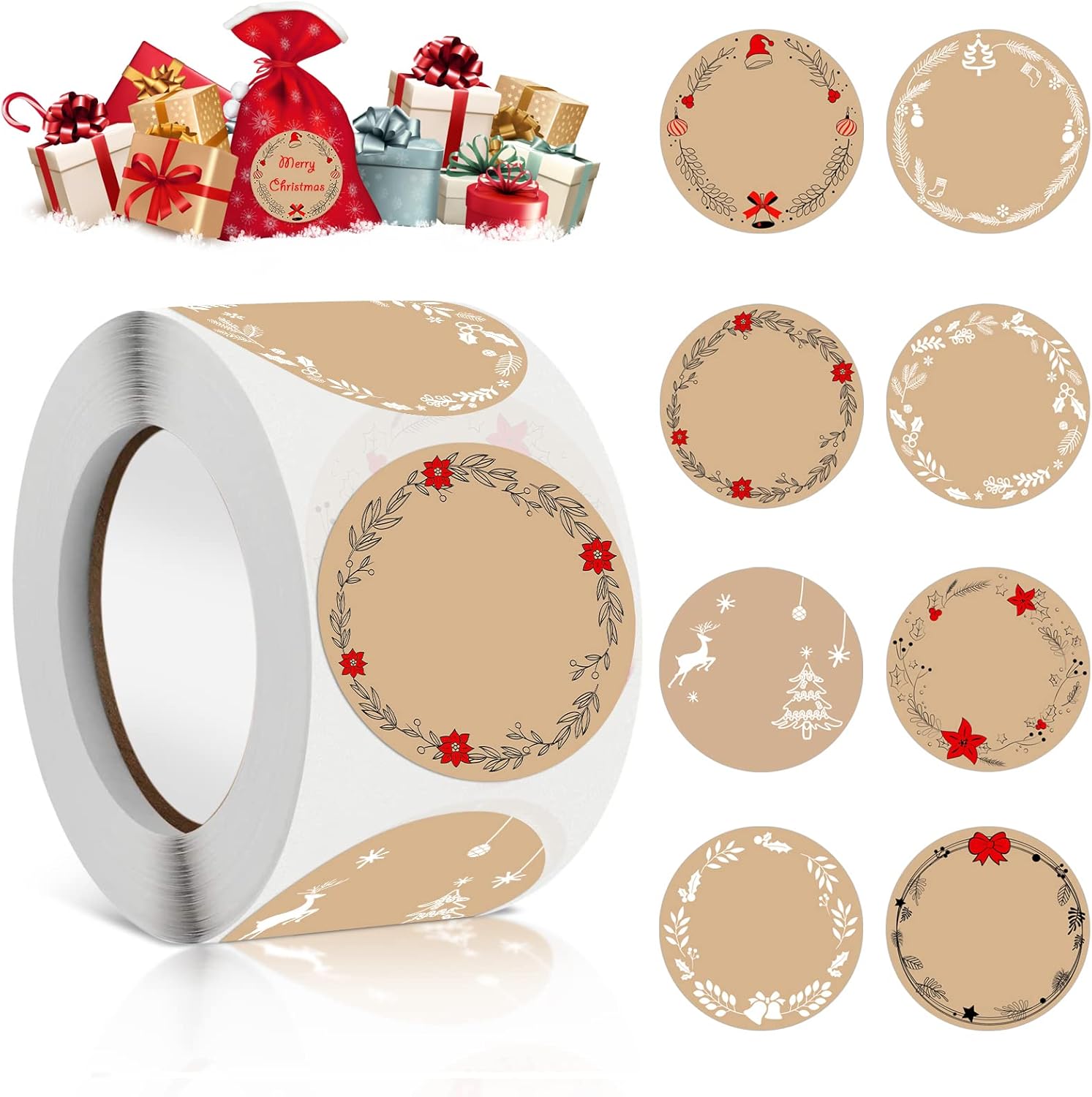 500 Etichette Sconto -10% 35x35mm Lucide - Rotolo Adesivo Per Promozioni E Saldi - Foto 8